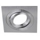 Foco basculante cuadrado empotrar Aluminio 1L, para Lámpara GU10/MR16, Blanco, Negro, Wengué ó Texturizado